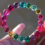 Tourmaline Bracelet - Crystal Garnet Beaded Charm Bracelet