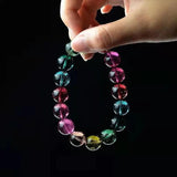 Tourmaline Bracelet - Crystal Garnet Beaded Charm Bracelet