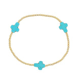 Christian Turquoise Cross Bracelets for Women