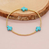 Christian Turquoise Cross Bracelets for Women