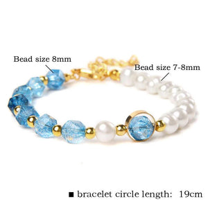 Freshwater Pearl Amazonite Bracelet Adjustable Wedding Jewelry