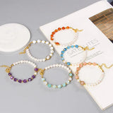 Freshwater Pearl Amazonite Bracelet Adjustable Wedding Jewelry