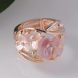 Flower Ring Silver Adjustable Jewelry Women's Rings