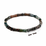 Indian Agate Bamboo Beaded Bracelets for Women 5*12MM