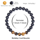 70th Birthday Natural Stone Bracelet