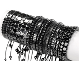 Healing Chakra Stone Protection Bracelet with Hematite Beads