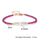 Pearl Charm Bracelet Women Faceted Beads Crystal Bangles Wedding