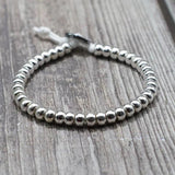 Adjustable Hematite Bracelet Retro Clasp Natural Stone Beads