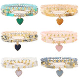 Romantic Crystal Beads Bracelet Set for Women