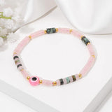 Evil Eye Bracelet Natural Stone Beads Chain Couple Jewelry
