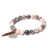 Buddha Tag Charm Sodalite Bracelet for Pray Health