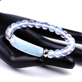 Opal Beaded Rectangle Bracelet Natural Stone Jewellery