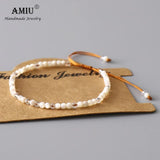 Natura Mother Of Pearl Bracelet Beads Adjustable Bracelet
