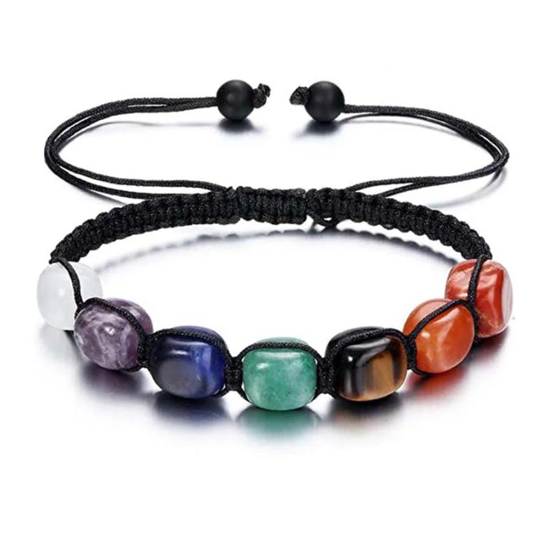 Chakra Crystal Rope Bracelets Natural Stone Bracelet