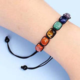 Chakra Crystal Rope Bracelets Natural Stone Bracelet