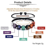 Chakra Crystal Rope Bracelets Natural Stone Bracelet