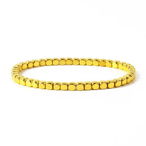 4mm Hematite Beads Bracelet for Men Natural Stone Health Protection Jewelry