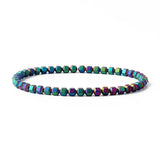 4mm Hematite Beads Bracelet for Men Natural Stone Health Protection Jewelry