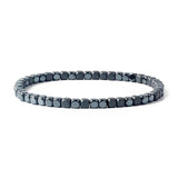 4mm Hematite Beads Bracelet for Men Natural Stone Health Protection Jewelry