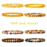 Energy Charm Bracelet Natural Stone Beads Yoga Healing Bracelet