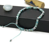 Amazonite 2*4 Faced Cut Wheel Beads Bracelet for Daily Wear