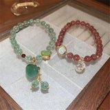Opal Zircon Moon Crystal Bracelet Gift Women