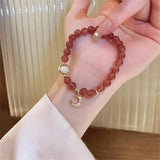 Opal Zircon Moon Crystal Bracelet Gift Women