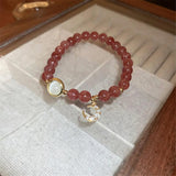 Opal Zircon Moon Crystal Bracelet Gift Women