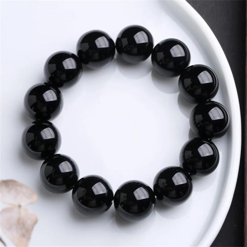 Natural Agate Bracelet 8-20mm Beads Round Gem Stone Lucky Charm Jewelry
