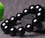 Natural Agate Bracelet 8-20mm Beads Round Gem Stone Lucky Charm Jewelry
