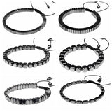 Healing Chakra Stone Protection Bracelet Hematite Gemstone Bangle