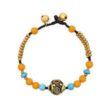 Vintage Tibetan Nepal Beaded Bracelet Gem Turquoise Hand Jewelry