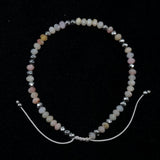 Pink Opal 2*4 Faced Cut Wheel Beads Bracelet for Woman