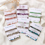 Green Aventurine Jades Bracelet Irregular Chips Quartz Bangle