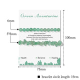 Green Aventurine Jades Bracelet Irregular Chips Quartz Bangle