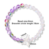 Smoky Quartz Bracelet Natural Shell Butterfly Stone Bracelet For Women