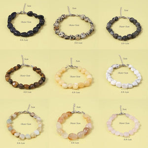 Natural Stone Bracelet Beaded Irregular Shape Charms Loose Beads