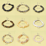 Natural Stone Bracelet Beaded Irregular Shape Charms Loose Beads
