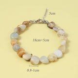 Natural Stone Bracelet Beaded Irregular Shape Charms Loose Beads