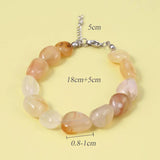 Natural Stone Bracelet Beaded Irregular Shape Charms Loose Beads