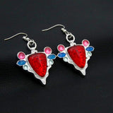 JoJo's Bizarre Adventure Aja Earrings Joseph Joestar Red Stone Ear Clip
