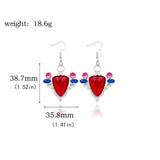 JoJo's Bizarre Adventure Aja Earrings Joseph Joestar Red Stone Ear Clip