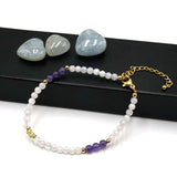 Olivine Amethyst Rope Bracelet for Woman Man