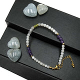 Olivine Amethyst Rope Bracelet for Woman Man