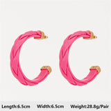 Geometric Crystal Flower Earrings European American Femininity Gems