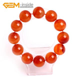 Carnelian Stone Bracelet 6-12mm DIY Jewelry Buddhist Treasure