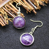 Gem Stone Drop Earrings Green Aventurine Opal Malachites
