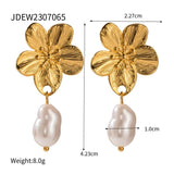 Youthway Flower Shell Bead Earrings Allergy-Free Daily Jewelry