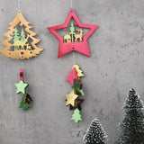 Elk Christmas Tree Hanging Pendant Resin Mold Merry Christmas Silicone Molds