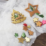 Elk Christmas Tree Hanging Pendant Resin Mold Merry Christmas Silicone Molds